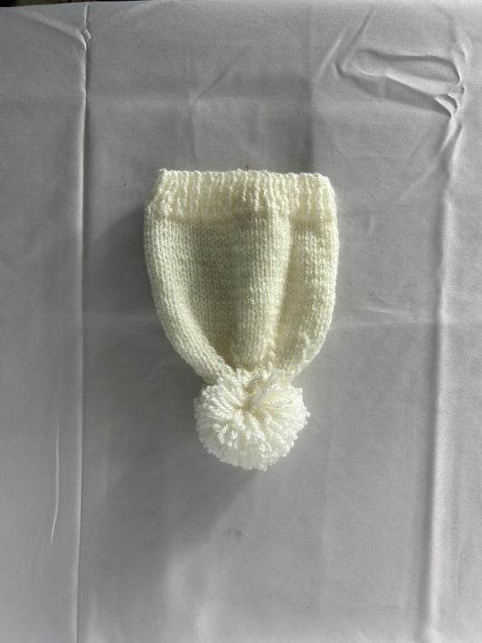 Baby Hat Cream with Pompom