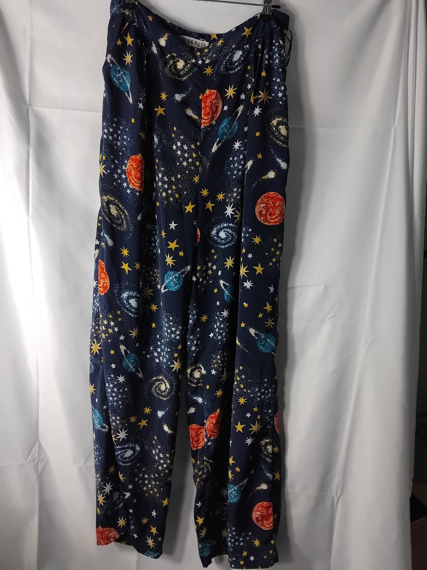 Ladies Neon Rose Star System Blue Bottoms - Size Medium
