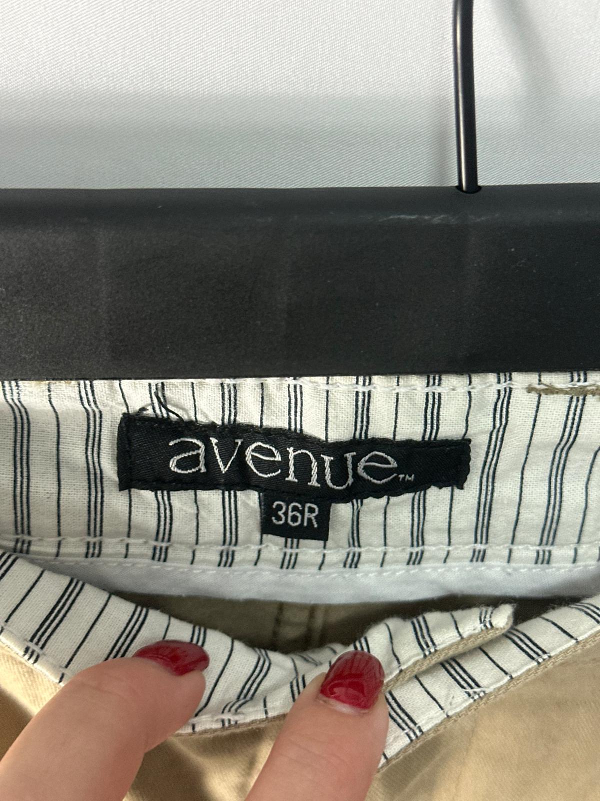 Men's AVENUE Trousers Tan Chinos - Size 36R