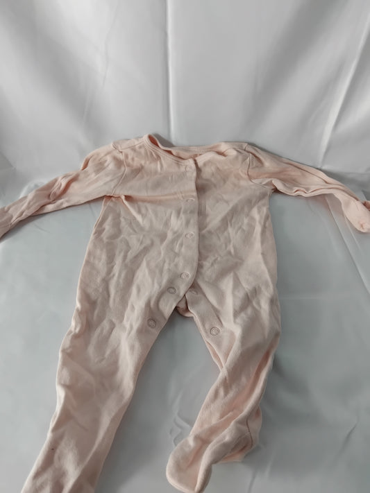 Babies 0-3 months George Pink babygrow