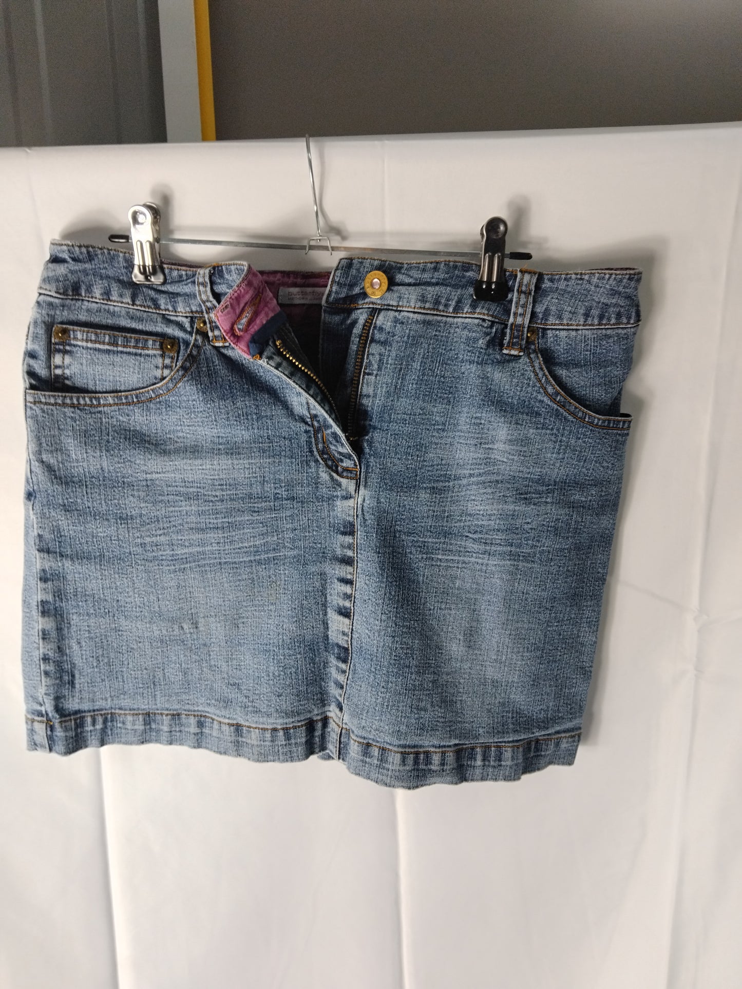 Ladies Skirt - Butterfly Denim mini skirt - Size 10