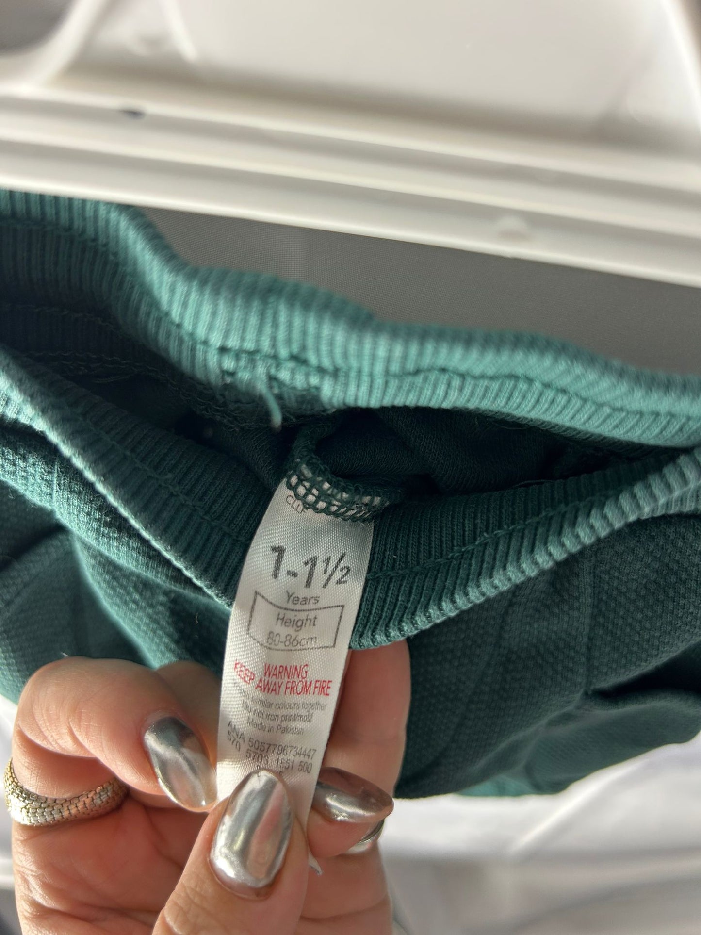 Kids Green Joggers Monster Knees - Age 1-1½ Years