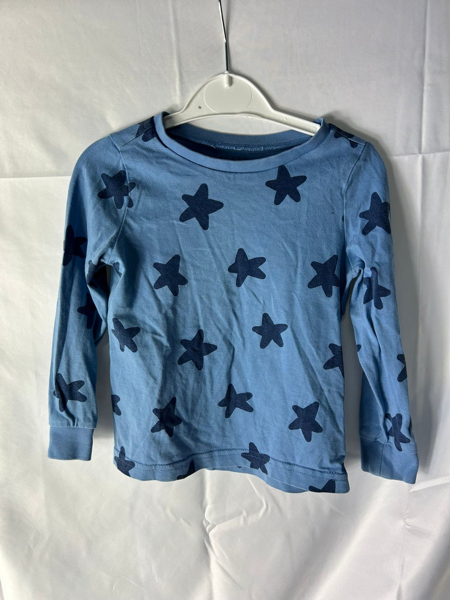 Kids TU blue black stars top - Age 2-3 Years