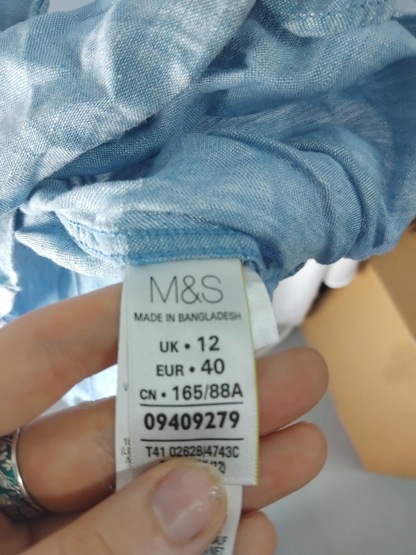 Ladies top M&S Blue - Size 12