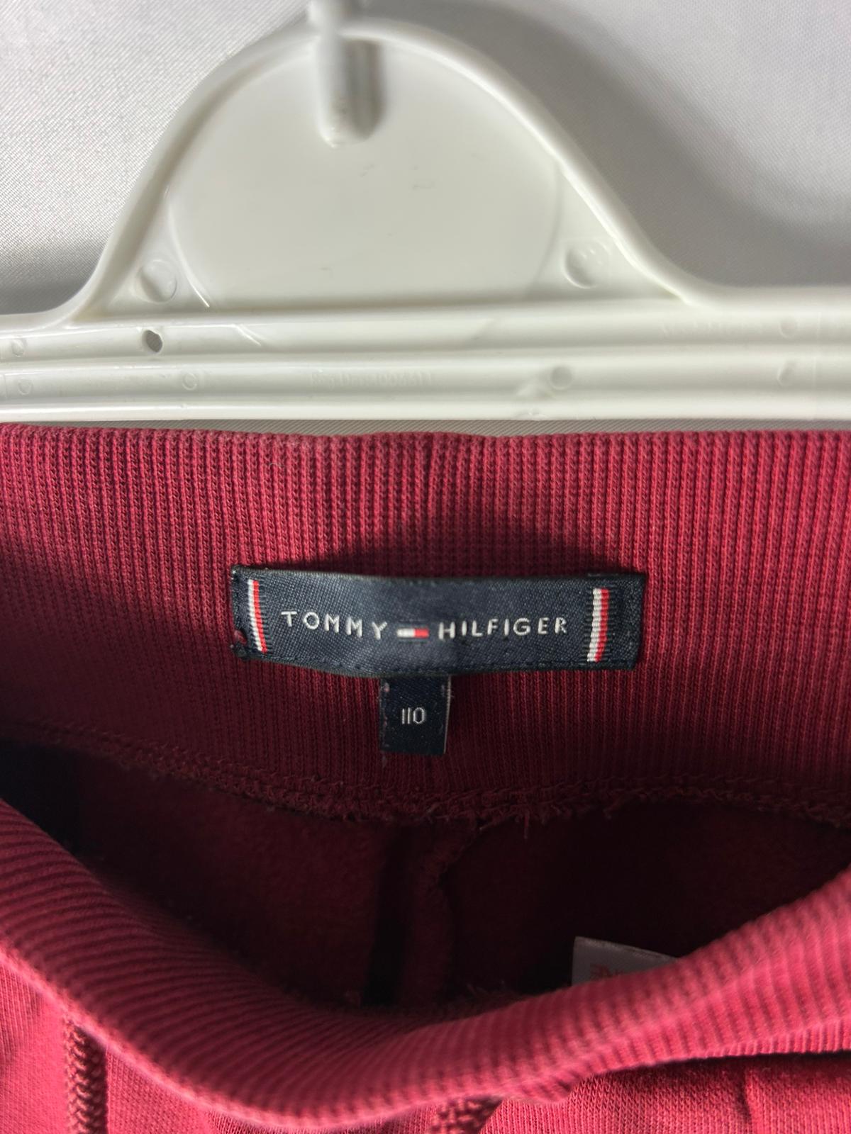 Kids Boys Trousers TOMMY HILFIGER red Joggers - Age 4-5 Years