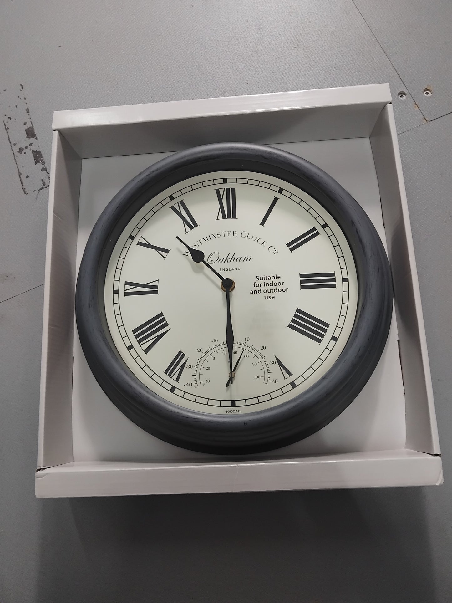 Wall clock deep navy