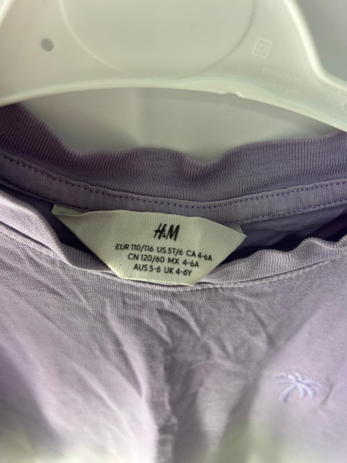 Kids H&M Purple Green Ombre top - Age 4-6 Years