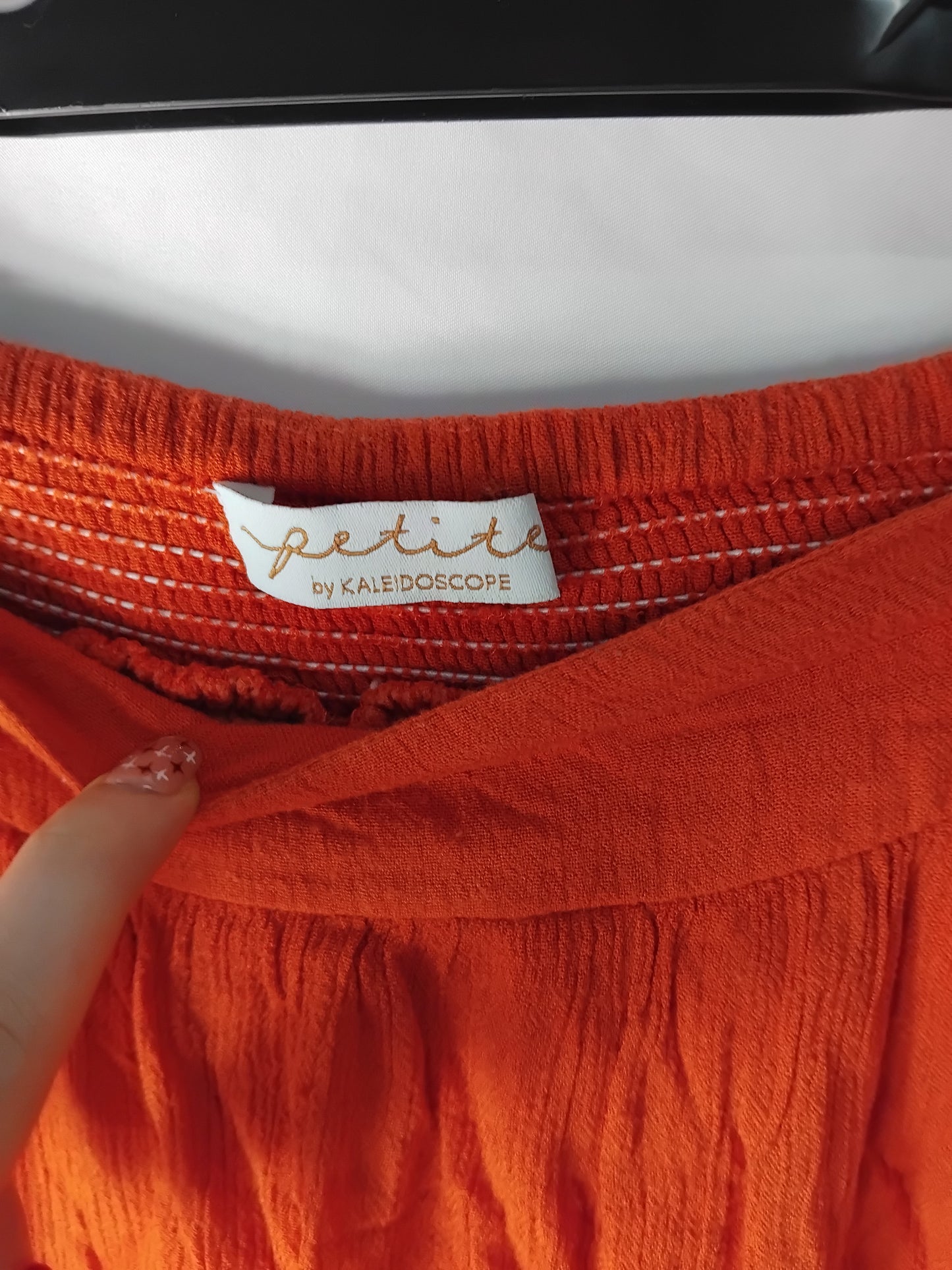Ladies Kaleidoscope Petite Orange Skirt - Size 10