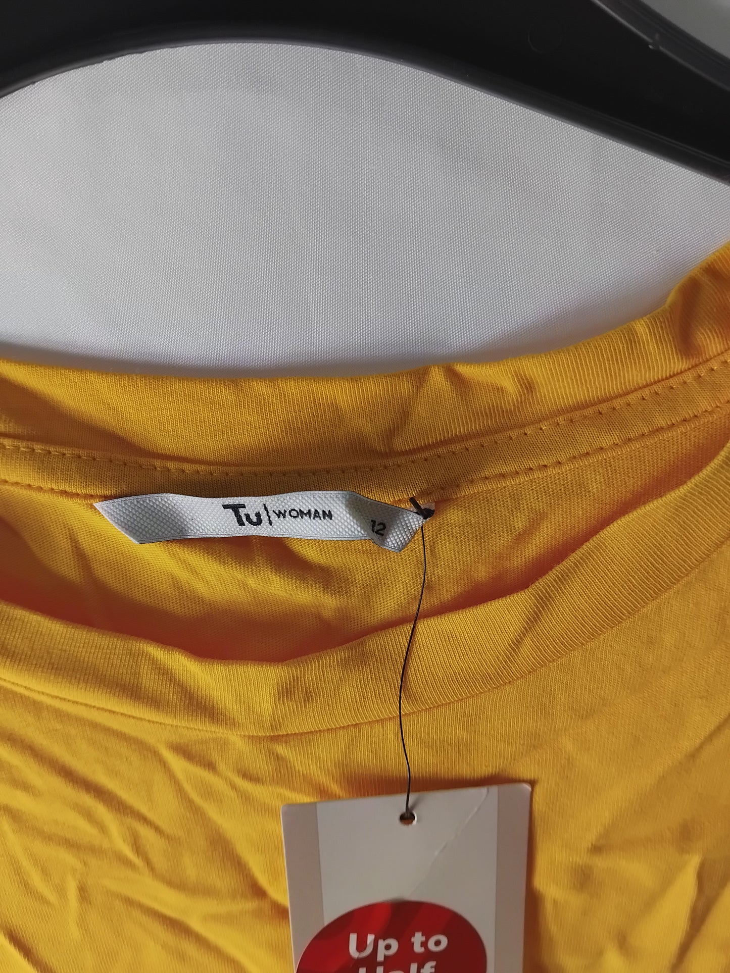 Ladies top TU bright yellow - Size 12