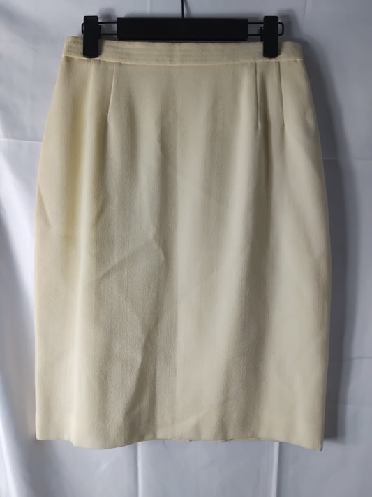 Ladies Liz Claibourne Cream Skirt - Size 8