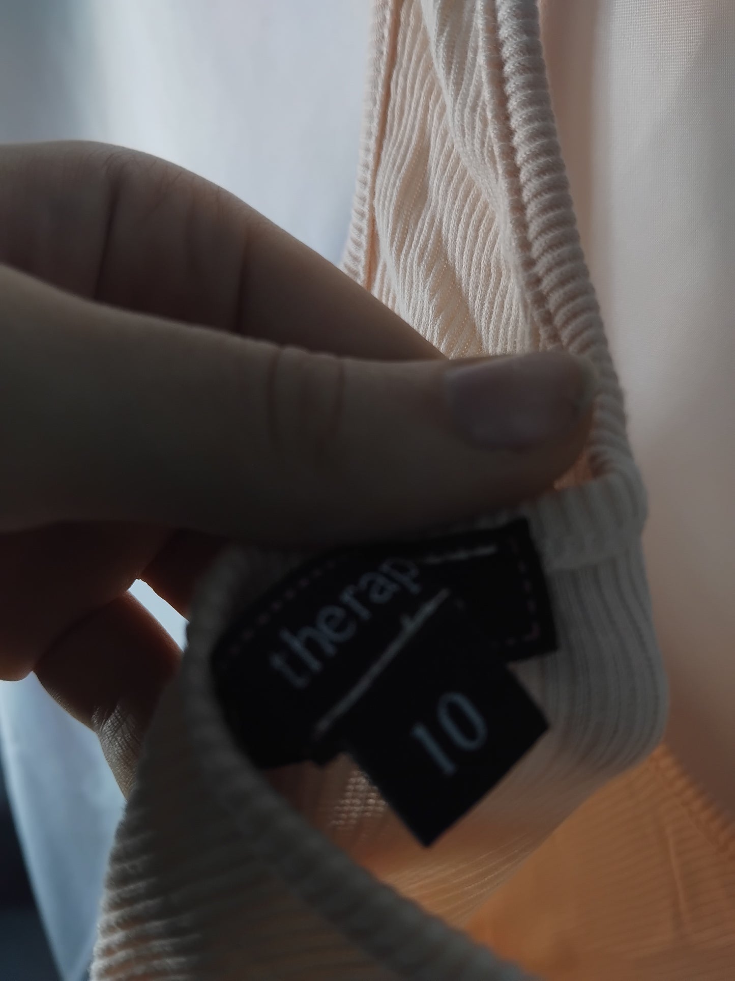 Ladies top Thérapie peach tank top - Size 10