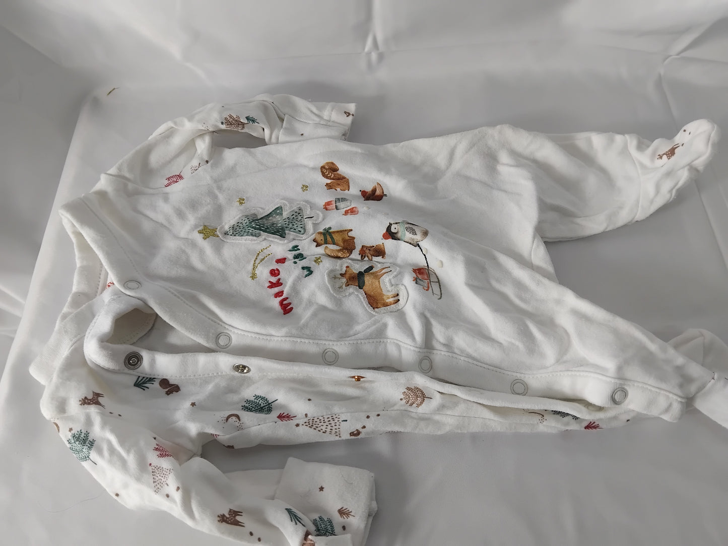 Babies (7.5lb / 3.4kg) Mothercare winter babygrow