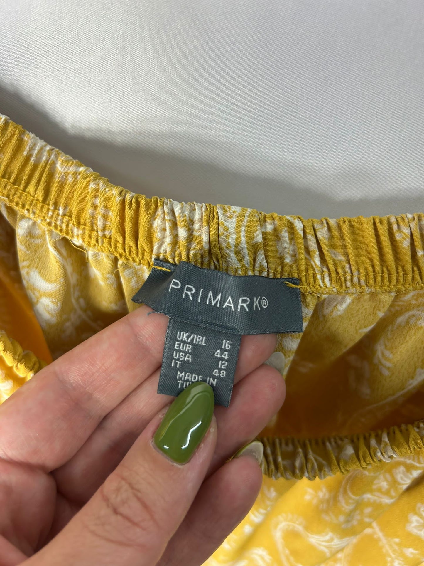 Ladies size 16 - Primark yellow top