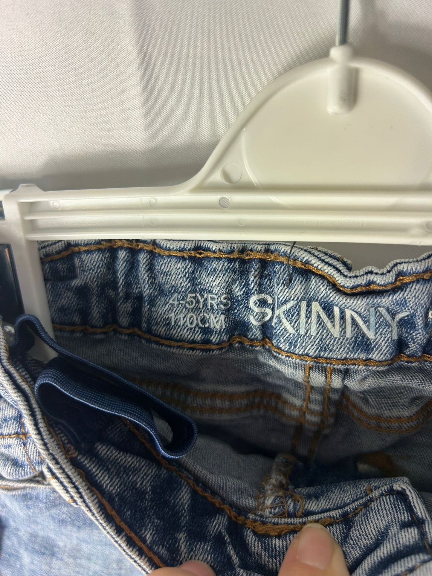 Kids Boys Blue Skinny Jeans - Age 4-5 Years