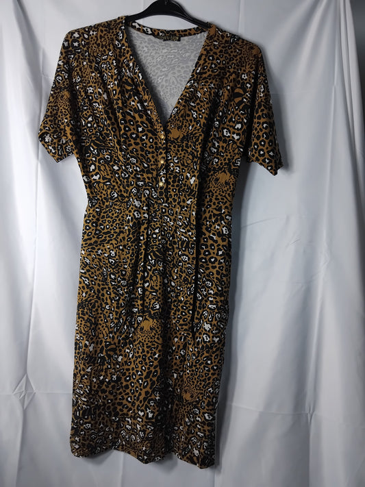 Ladies BIBA Leopard Dress - Size 12