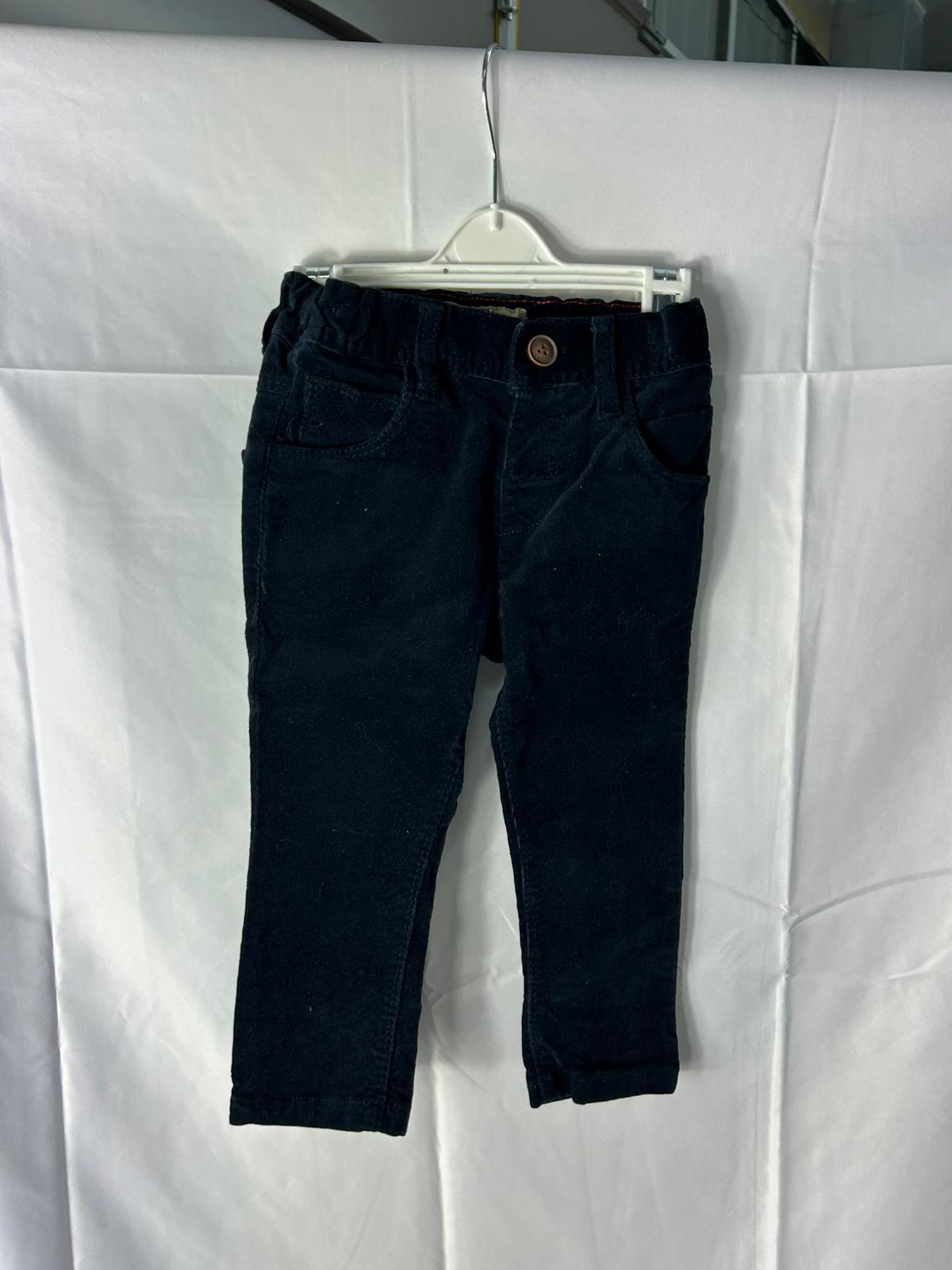 Baby NEXT Trousers Black Corduroy - Age 12-18 Months