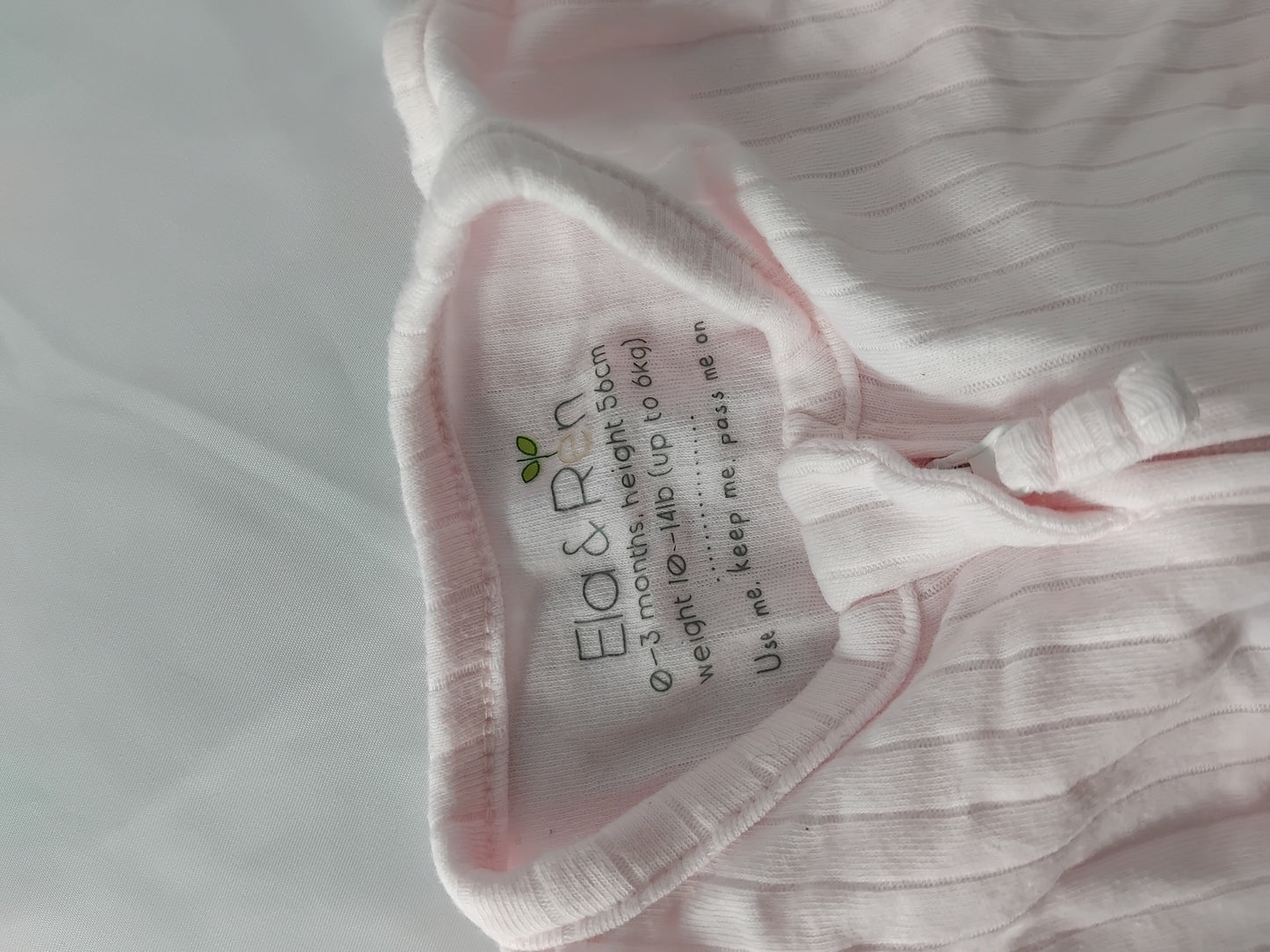 Babies 0-3 months Ela&Ren pink babygrow