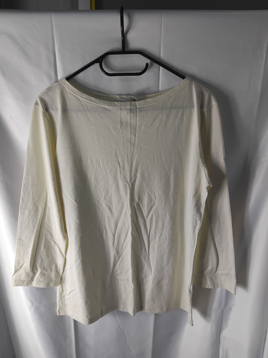 Ladies top Sunspel beige long-sleeved  - Size L