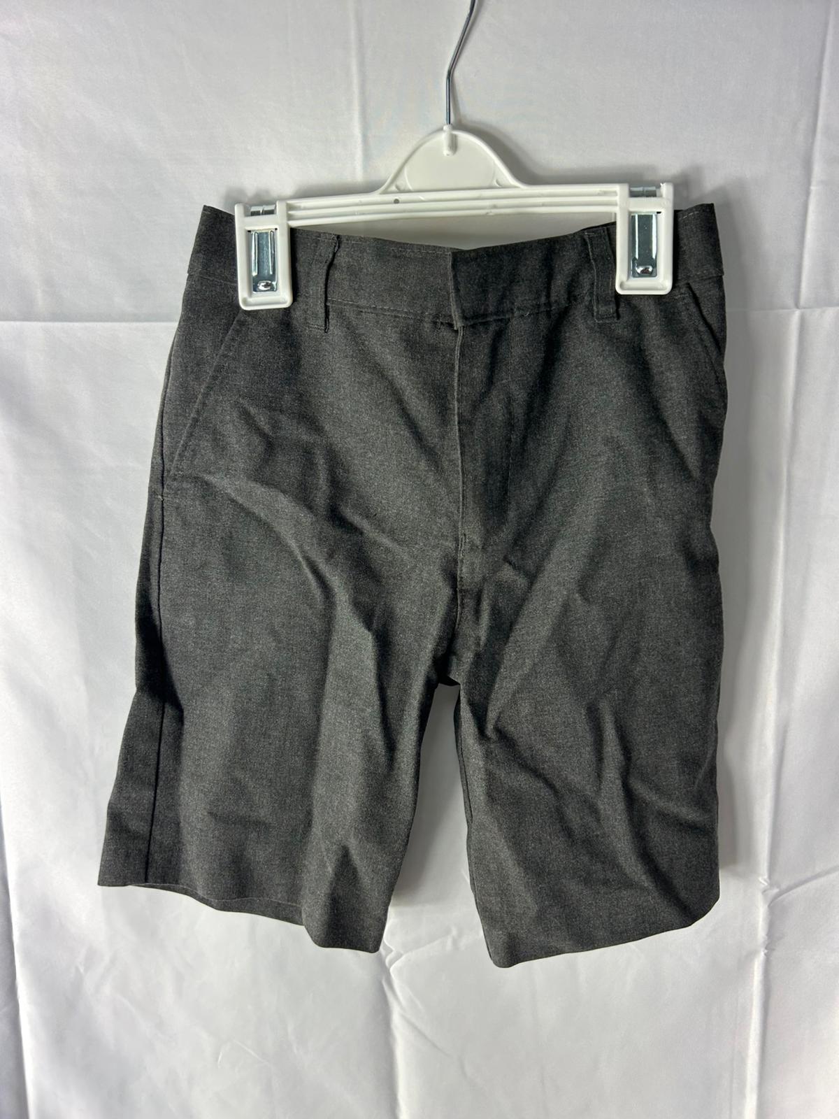 Kids Boys School Shorts Grey  - Age 6-7 Years