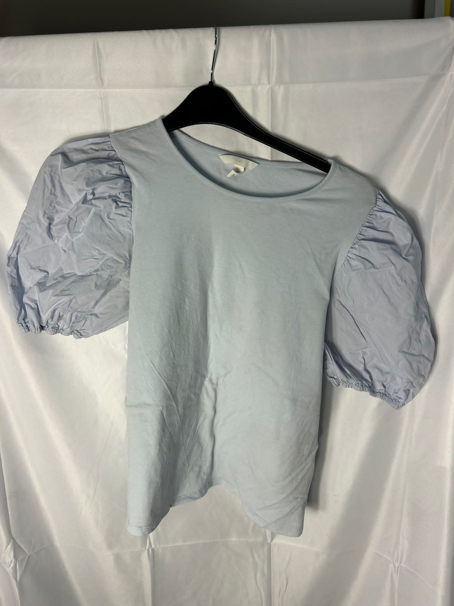 Ladies size large (approx 12) - pale blue top H&M
