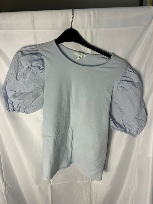 Ladies size large (approx 12) - pale blue top H&M