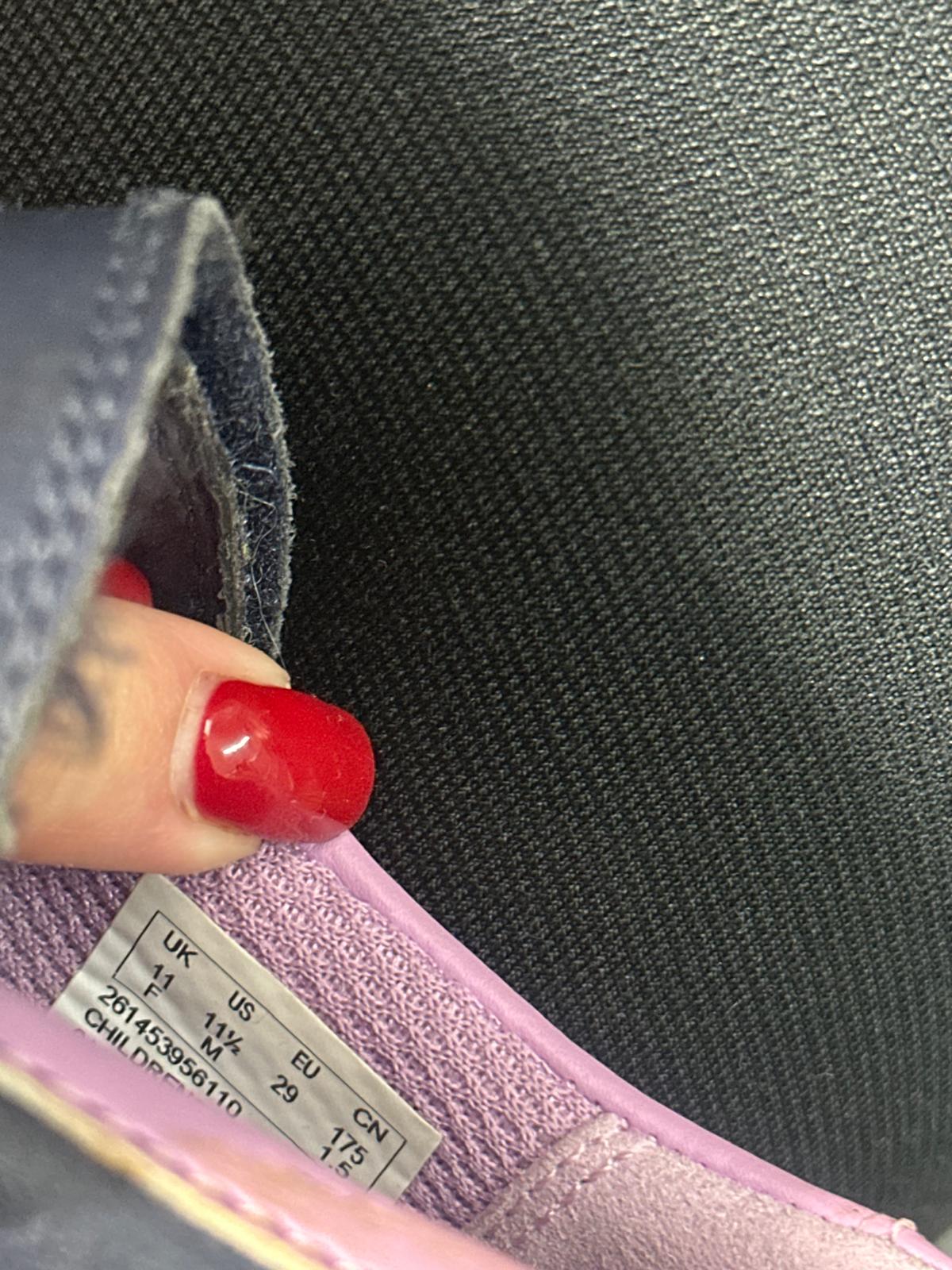 Kids Black purple shoes - Size 11