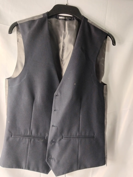 Men's Next Navy Silver Waistcoat - Size 38 chest