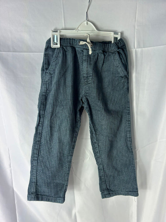 Kids Boys NEXT Trousers Blue Corduroy - Age 2-3 Years