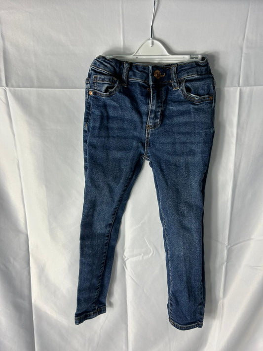 Kids Boys Trousers Mid Blue Jeans - Age 4-5 Years