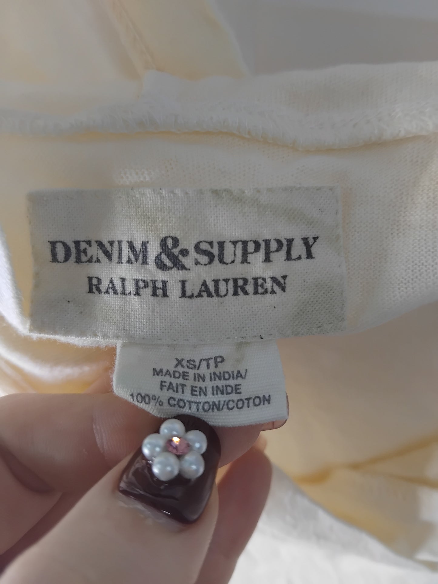 Ladies size XS - Ralph Lauren Thin Yellow Hoodie
