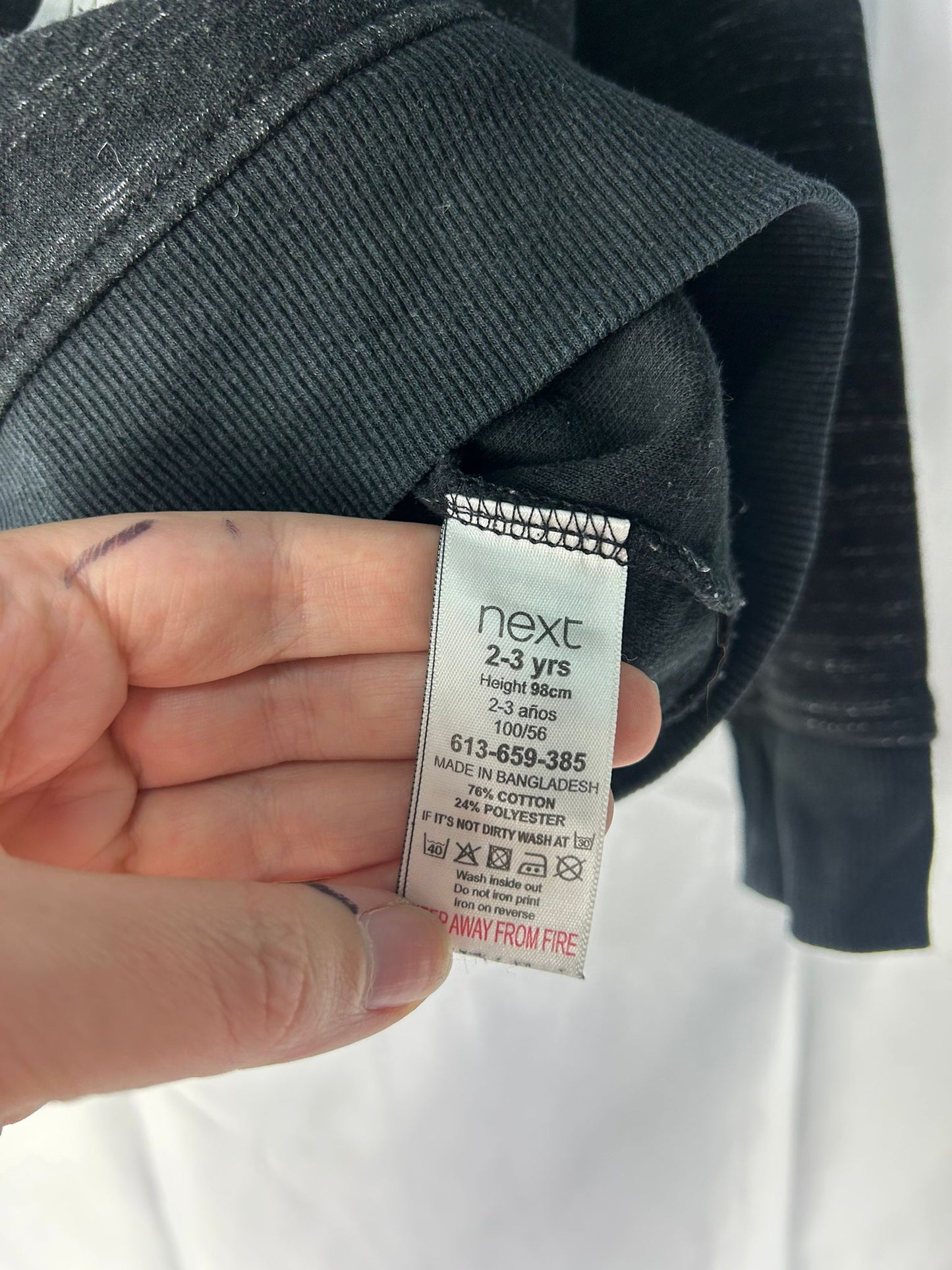 Kids NEXT Jumper black little man - Age 2-3 Years