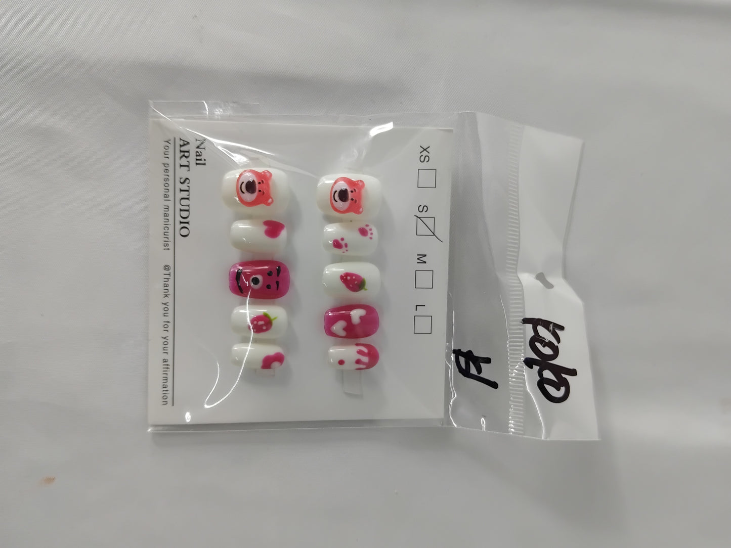 False nails - Mixed Designs - Size Small (teenager / young adult)