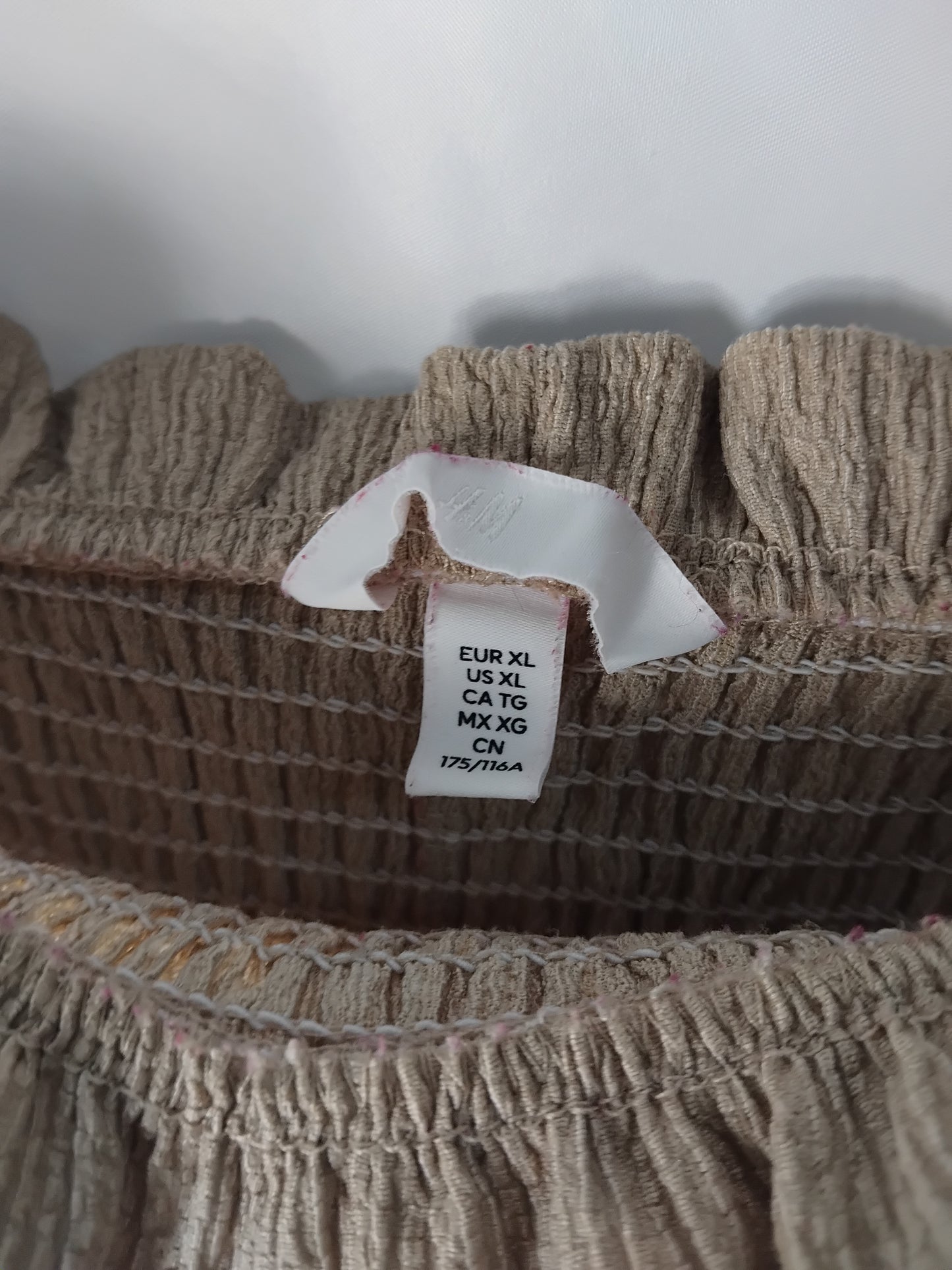 Ladies Long Khaki H&M dress - Size XL