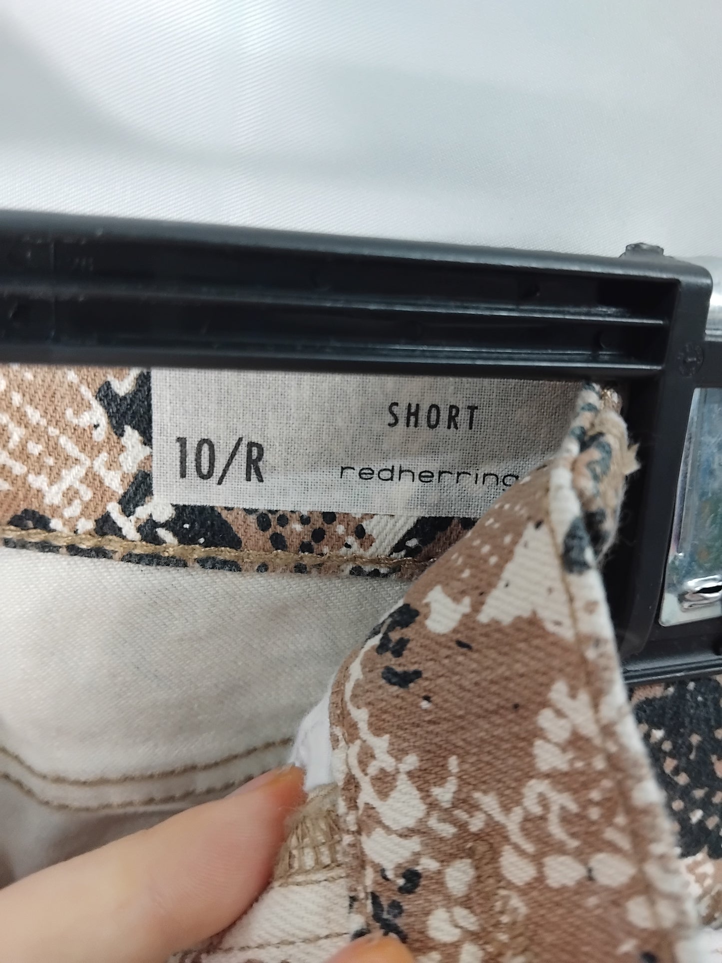 Ladies Shorts - RedHerring brown camo shorts - Size 10