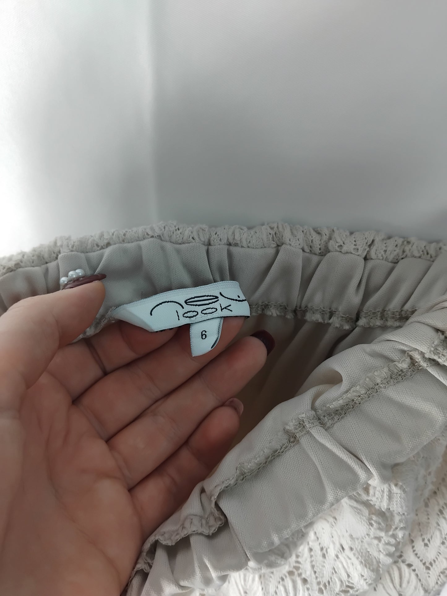 Ladies size 6 - New Look White Strapless Lace Dress