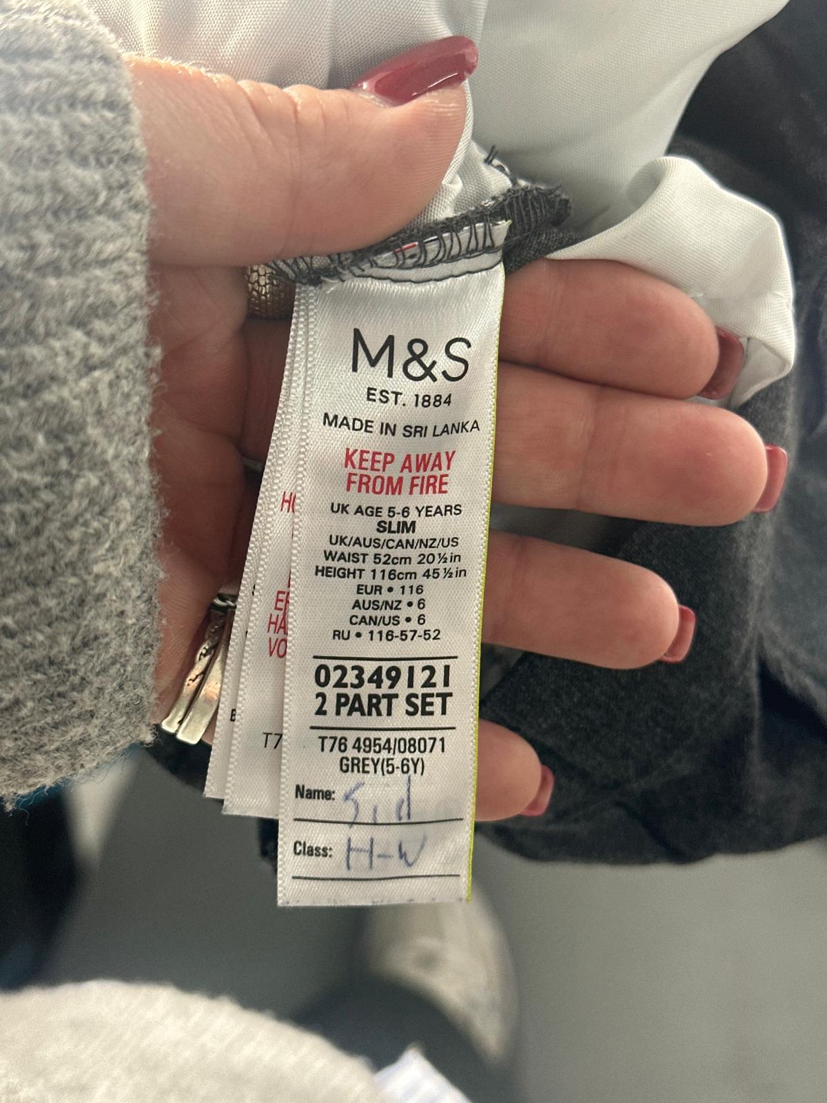 Kids Boys M&S School Shorts black - Age 5-6