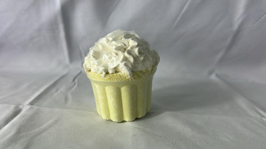 Bath bomb - yellow cupcake