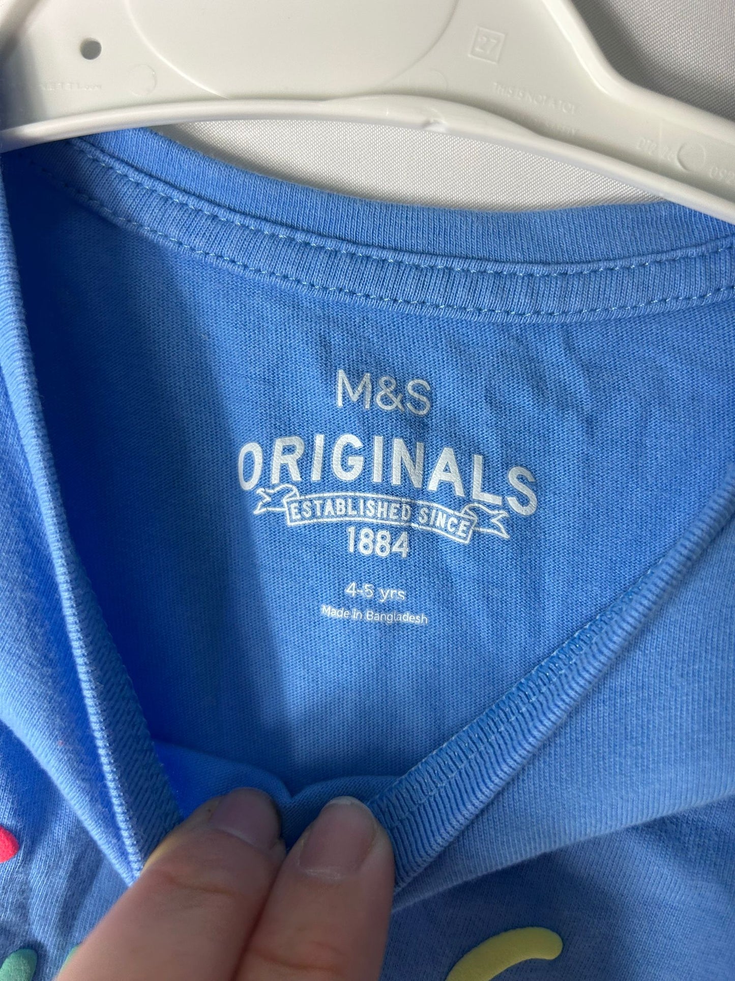Kids M&S Top Blue superstar - Age 4-5 Years
