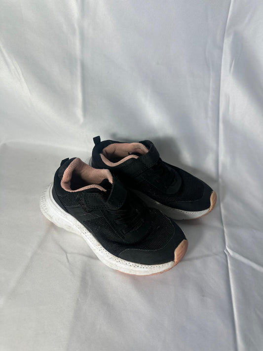 Kids F&F black and pink trainers - Size 9