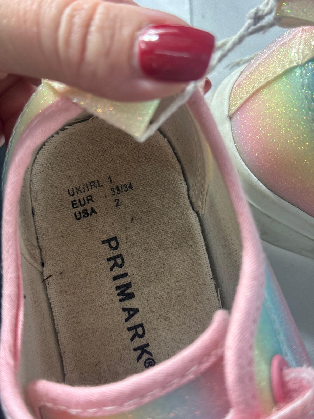 Kids PRIMARK Pastel rainbow trainers - Size 1