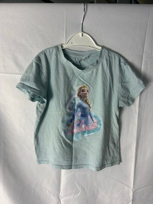 Kids H&M blue frozen elsa top - Age 2-4 Years