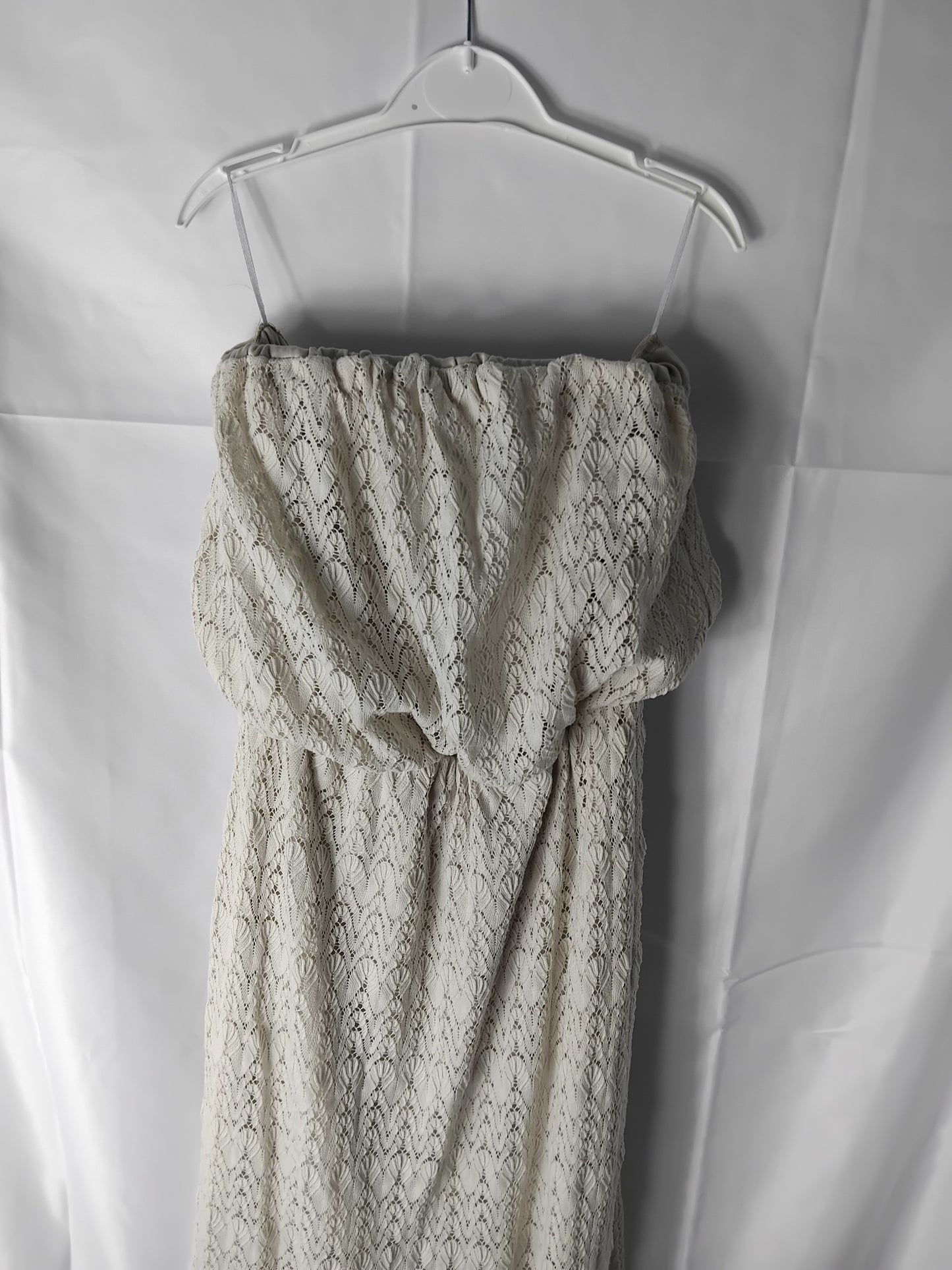 Ladies size 6 - New Look White Strapless Lace Dress