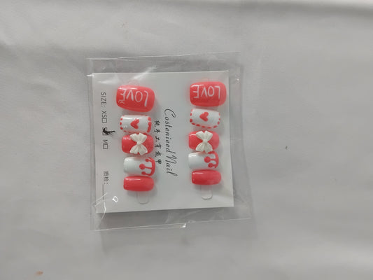 False nails - Mixed Designs - Size Small (teenager / young adult)
