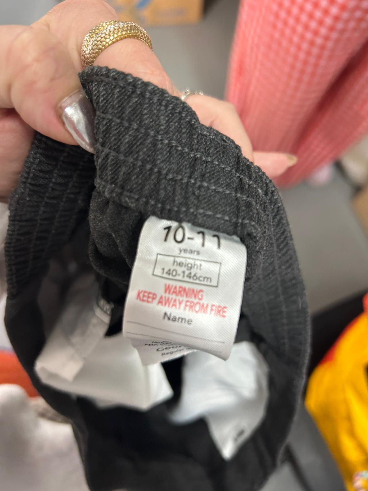 Kids School Shorts Grey  - Age 10-11 Years